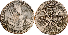 Antiguos Países Bajos. 1545. Carlos I. Cámara de Cuentas de Lille. Guerra entre Francia e Inglaterra. Jetón. (Dugniolle 1626). Cobre. 4,21 g. Ø27 mm. ...