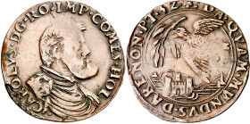 Antiguos Países Bajos. 1552. Carlos I. Dordrecht. Tesorería desconocida. Carlos I, señor de Holanda. Jetón. (Dugniolle 1868) (Van Mieris III p. 304, n...