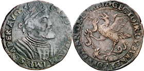 Antiguos Países Bajos. 1552. Carlos I. Brujas. Oficina Imperial de Finanzas. Contadores del Bureo del Emperador. Jetón. (Dugniolle 1878a). Escaso. Cob...