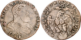 Antiguos Países Bajos. 1553. Carlos I. Tesorería desconocida. Paz de Passau. Jetón. (Dugniolle 1893a) (V.Q. 13578) (Van Mieris III p. 293, nº 1). Cobr...