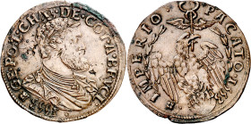 Antiguos Países Bajos. 1553. Carlos I. (Bruselas). Cámara de Cuentas. Paz de Passau. Jetón. (Dugniolle 1896). Hojitas. Ex Jean Elsen & ses Fils 15/09/...