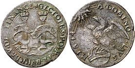 Antiguos Países Bajos. 1554. Carlos I. Dordrecht. Oficina Imperial de Finanzas. Jetón. (Dugniolle 1973). Ligera corrosión. Ex Jean Elsen & ses Fils 18...