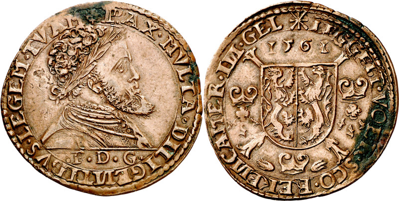 Antiguos Países Bajos. 1561. Felipe II. Nimega. Cámara de Cuentas de Güeldres. J...