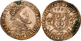 Antiguos Países Bajos. 1561. Felipe II. Nimega. Cámara de Cuentas de Güeldres. Jetón. (Dugniolle 2302). Leves manchitas. Bello. Ex Jean Elsen & ses Fi...