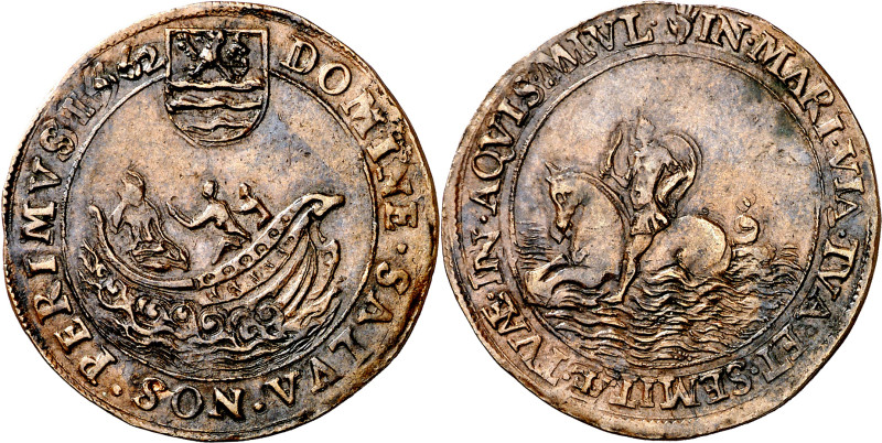 Antiguos Países Bajos. 1562. Felipe II. Amberes. Tesorería desconocida. Presagio...