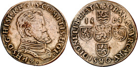 Antiguos Países Bajos. 1564. Felipe II. Dordrecht. Tesorería desconocida. Levantamiento del sitio de Orán. Jetón. (Dugniolle 2386) (Mitchiner 2373) (V...