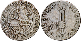 Antiguos Países Bajos. 1564. Felipe II. Oficina Imperial de Finanzas. Jetón. (Dugniolle 2398). Ex Jean Elsen & ses Fils 15/09/2007, nº 2047. Cobre. 4,...