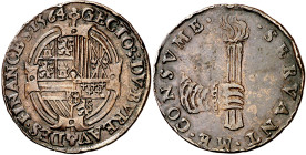 Antiguos Países Bajos. 1564. Felipe II. Oficina Imperial de Finanzas. Jetón. (Dugniolle 2398). Cobre. 4,67 g. Ø29 mm. MBC+.