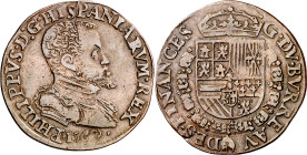 Antiguos Países Bajos. 1569. Felipe II. Oficina Imperial de Finanzas. Jetón. (Dugniolle 2501). Cobre. 4,33 g. Ø29 mm. MBC.