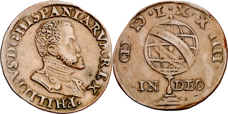 Antiguos Países Bajos. 1574. Felipe II. Tesorería desconocida. Libertad de relig...