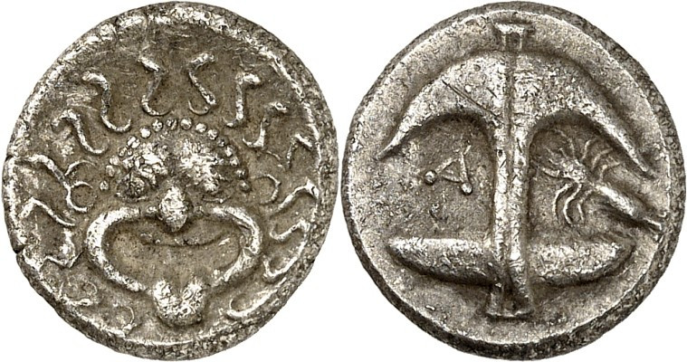 THRAKIEN. 
STÄDTE. 
APOLLONIA Pontike (Sozopol). Drachme (400/375 v.Chr.) 2,72...