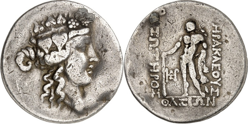 THRAKIEN. 
INSELN VOR THRAKIEN. 
THASOS. Tetradrachmon (100/80 v.Chr.) 16,35g,...