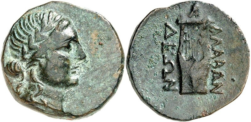 KARIEN. 
STÄDTE. 
ALABANDA (Cina Cai). AE-Tetrachalkon 19mm (seit 168 v.Chr.) ...
