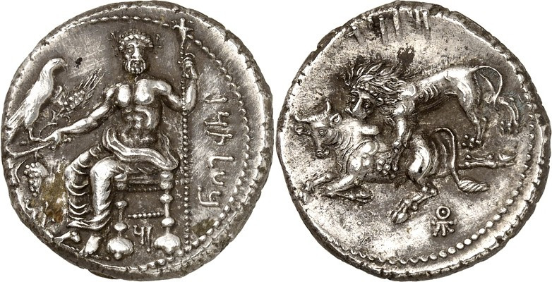 KILIKIEN. 
SATRAPEN von KILIKIEN. 
Mazaios 361-333 v. Chr. TARSOS. Stater (361...
