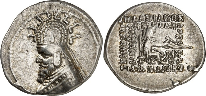 PARTHIEN. 
KÖNIGREICH. 
Phraates III. 70-57 v. Chr. Drachme 4,08g, Mithradatka...