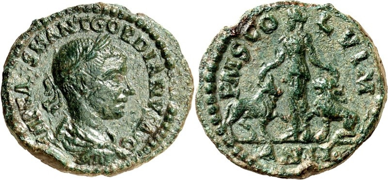 MOESIEN. 
VIMINACIUM (Kostolac). 
Gordianus III. 238-244. AE-As 21mm ("2"=240/...