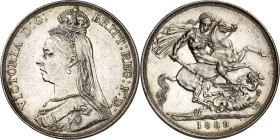 GROSSBRITANNIEN. Victoria 1837-1901. Crown 1889. Dv.&nbsp; 107, Sb.&nbsp; 3921. .