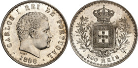 PORTUGAL. Carlos I. 1884-1908. 500&nbsp;Reis 1896. KM&nbsp; 535. .
