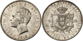 PORTUGAL. Emanuel II. 1908-1910. 1000 Reis 1910 auf die 100-Jahrfeier des Iberischen Krieges. KM&nbsp; 558. .