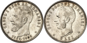 RUMÄNIEN. Königreich. Carol I. 1866-1914. 5 Lei 1906 Regierungsjubiläum. KM&nbsp; 35. 25g (900).