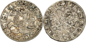 SCHWEIZ. SCHAFFHAUSEN. Dicken 1614 Gekrönter Widder springt aus Stadttor / Doppeladler mit Nimben. HMZ&nbsp; 788, D./T.&nbsp; 1375. .