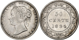 KANADA. Provinzen. NEUFUNDLAND. 50 Cents 1865. 6. .