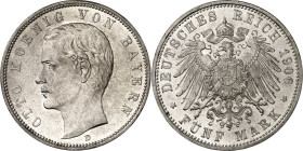 KAISERREICH. BAYERN, Königreich. 5 Mark 1907 Otto. J. 46. .