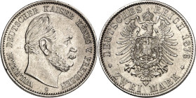 KAISERREICH. PREUSSEN, Königreich. 2 Mark 1876C Wilhelm I. J. 96. .