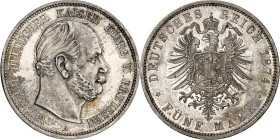 KAISERREICH. PREUSSEN, Königreich. 5 Mark 1874A Wilhelm I. J. 97A. .