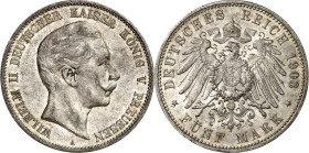 KAISERREICH. PREUSSEN, Königreich. 5 Mark 1903 Wilhelm II. J. 104. .