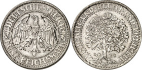 WEIMARER REPUBLIK. KURSMÜNZEN. 5 Reichsmark 1932A Eichbaum. J. 331. .