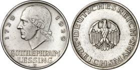 WEIMARER REPUBLIK. GEDENKMÜNZEN. 5 Reichsmark 1929J Lessing. J. 336. .