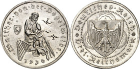 WEIMARER REPUBLIK. GEDENKMÜNZEN. 3 Reichsmark 1930A Vogelweide. J. 344. .