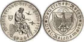 WEIMARER REPUBLIK. GEDENKMÜNZEN. 3 Reichsmark 1930D Vogelweide. J. 344. .