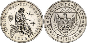WEIMARER REPUBLIK. GEDENKMÜNZEN. 3 Reichsmark 1930F Vogelweide. J. 344. .