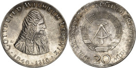 DDR. GEDENKMÜNZEN. 20 Mark 1966 Leibniz. J. 1518. .