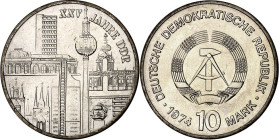 DDR. GEDENKMÜNZEN. 10 Mark 1974 Städtemotiv. J. 1552. .