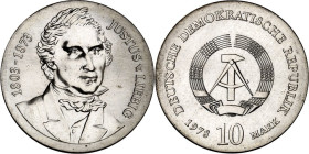 DDR. GEDENKMÜNZEN. 10 Mark 1978 Liebig. J. 1567. .