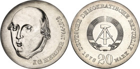 DDR. GEDENKMÜNZEN. 20 Mark 1978 Herder. J. 1570. .