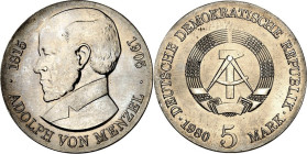 DDR. GEDENKMÜNZEN. 5 Mark Cu-Ni 1980 Menzel. J. 1576. .