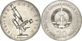 DDR. GEDENKMÜNZEN. 20 Mark 1988 Zeiss. J. 1621. .