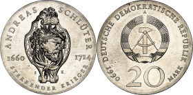 DDR. GEDENKMÜNZEN. 20 Mark 1990 A. Schlüter. J. 1634. .