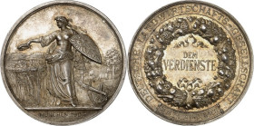 DEUTSCHE GESCHICHTE 1806-1918. BAYERN. 20. Jahrhundert. Verdienstmedaille grav. 1905 München- 2 Zeilen im Früchtekranz Us. DEUTSCHE LANDWIRTSCHAFTLICH...