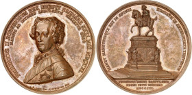 DEUTSCHE GESCHICHTE 1806-1918. PREUSSEN Kgr.. Friedrich Wilhelm III. (1797-)1806-1840. Medaille 1840 (v.&nbsp;Pfeuffer, b.&nbsp;Loos) a.&nbsp;d. Grund...