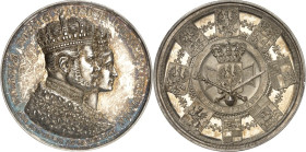 DEUTSCHE GESCHICHTE 1806-1918. PREUSSEN Kgr.. Wilhelm I. 1861-1888. Medaille (1861) (v.Pfeuffer b.Loos) a.&nbsp;s. Krönung, am 18.&nbsp;Oktober 1861. ...