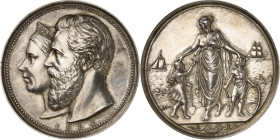 DEUTSCHE GESCHICHTE 1806-1918. PREUSSEN Kgr.. Friedrich III. 1888. Medaille 1884 (v. Weigand / Kullrich, b. Loos) a. d. Errichtung v. Ferienkolonien a...