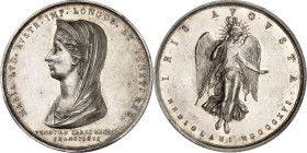 EUROPA. ÖSTERREICH. Franz II. (I.) 1792 (1806) -1835. Medaille 1816 (v.Manfredini)a.d.Tod der Kaiserin Maria Ludovica in Mailand. Brustb.im Schleier n...