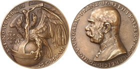 BILDHAUER und MEDAILLEURE des XIX. bis XXI. Jh.. DEUTSCHLAND vor    1945. GOETZ, Karl Xaver *1875 Augsburg +1950 München. Medaille 1916 Franz-Joseph I...