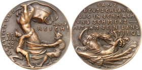 BILDHAUER und MEDAILLEURE des XIX. bis XXI. Jh.. DEUTSCHLAND vor    1945. GOETZ, Karl Xaver *1875 Augsburg +1950 München. Medaille 1921 Abstimmung in ...
