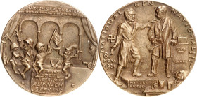 BILDHAUER und MEDAILLEURE des XIX. bis XXI. Jh.. DEUTSCHLAND vor    1945. GOETZ, Karl Xaver *1875 Augsburg +1950 München. Medaille 1923 auf den Hitler...